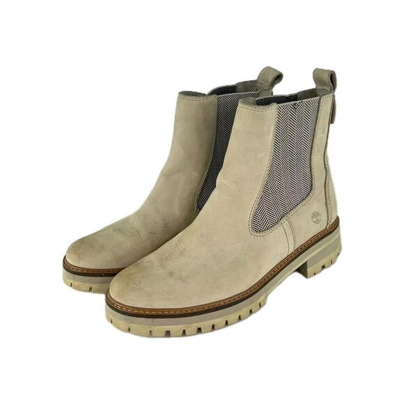 Timberland Courmayeur Valley Chelsea Boot US 11 Beige Pull On Ankle Boots - Picture 1 of 14